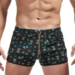 AIMPACT Mens Short Swim Trunks Quick Dry Beach Board Shorts 80s 90s Summer Vintage Swimwear with Lining Swimming Suits