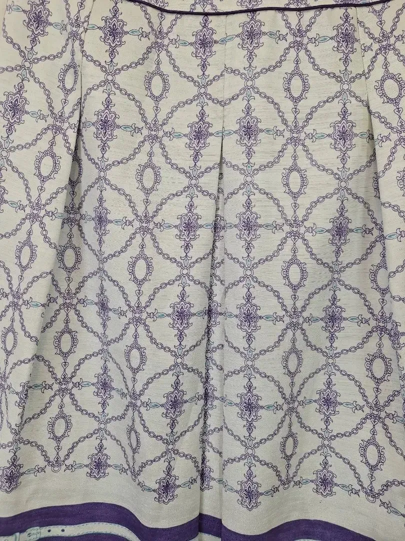 Assorted Brands Lavender Haze Box Pleated Midi Purple Skirt Size M