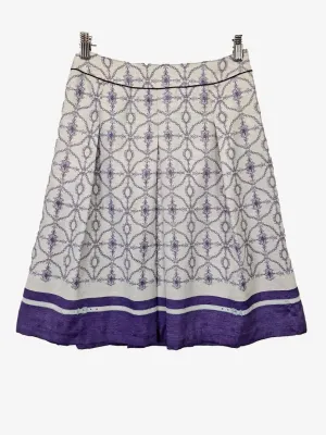 Assorted Brands Lavender Haze Box Pleated Midi Purple Skirt Size M