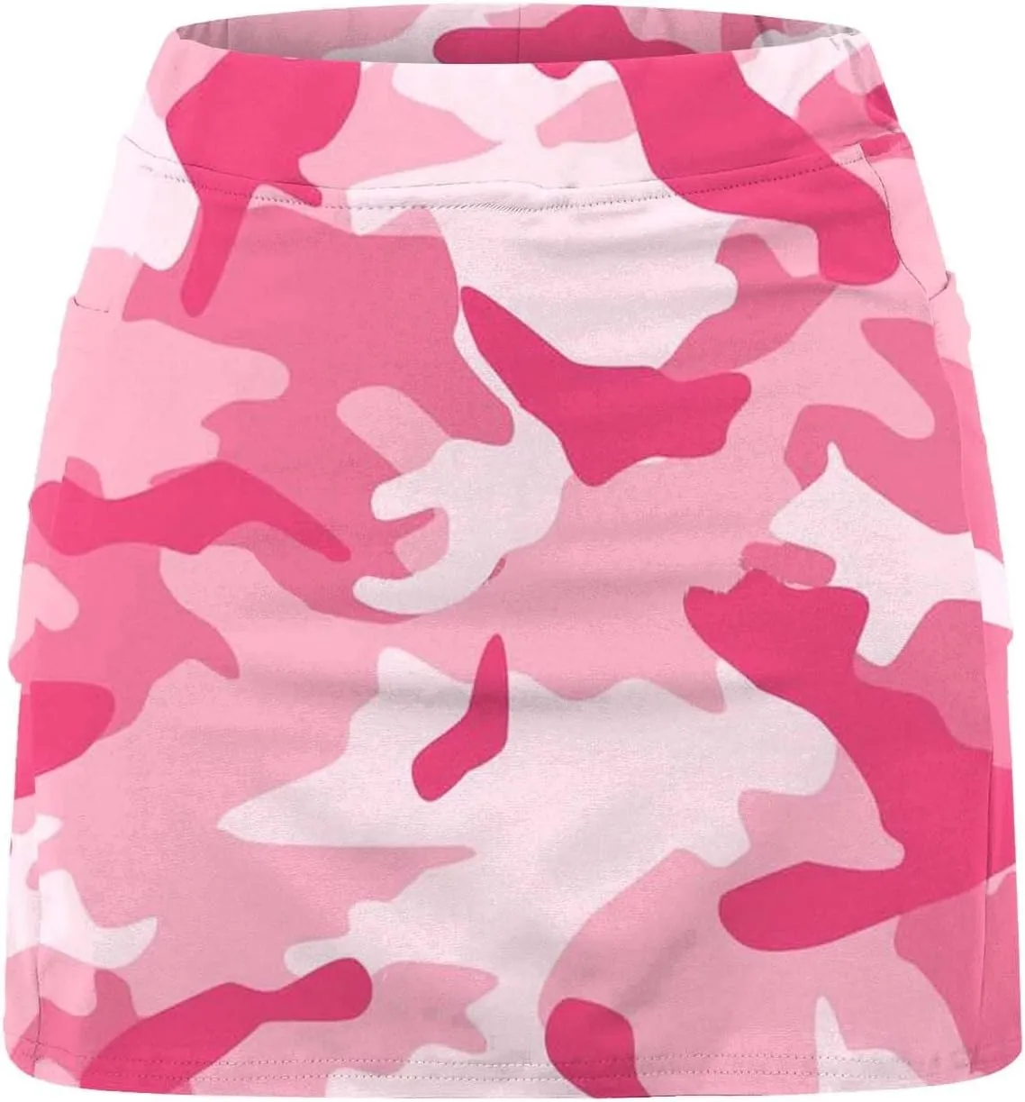 Camo Tennis Skirts for Women Plus Size Summer Athletic Workout Golf Skorts Activewear Tight Skinny Built in Leggings Shorts