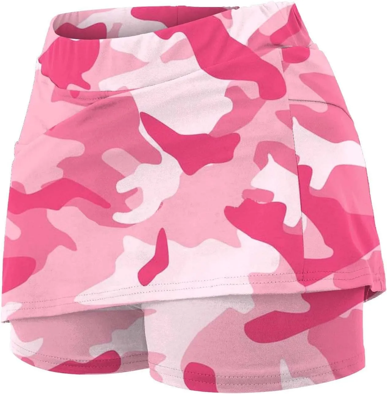 Camo Tennis Skirts for Women Plus Size Summer Athletic Workout Golf Skorts Activewear Tight Skinny Built in Leggings Shorts