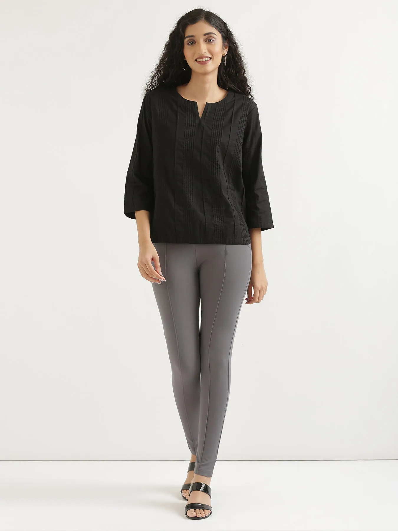 Cement Grey 4-Way Stretchable Pants