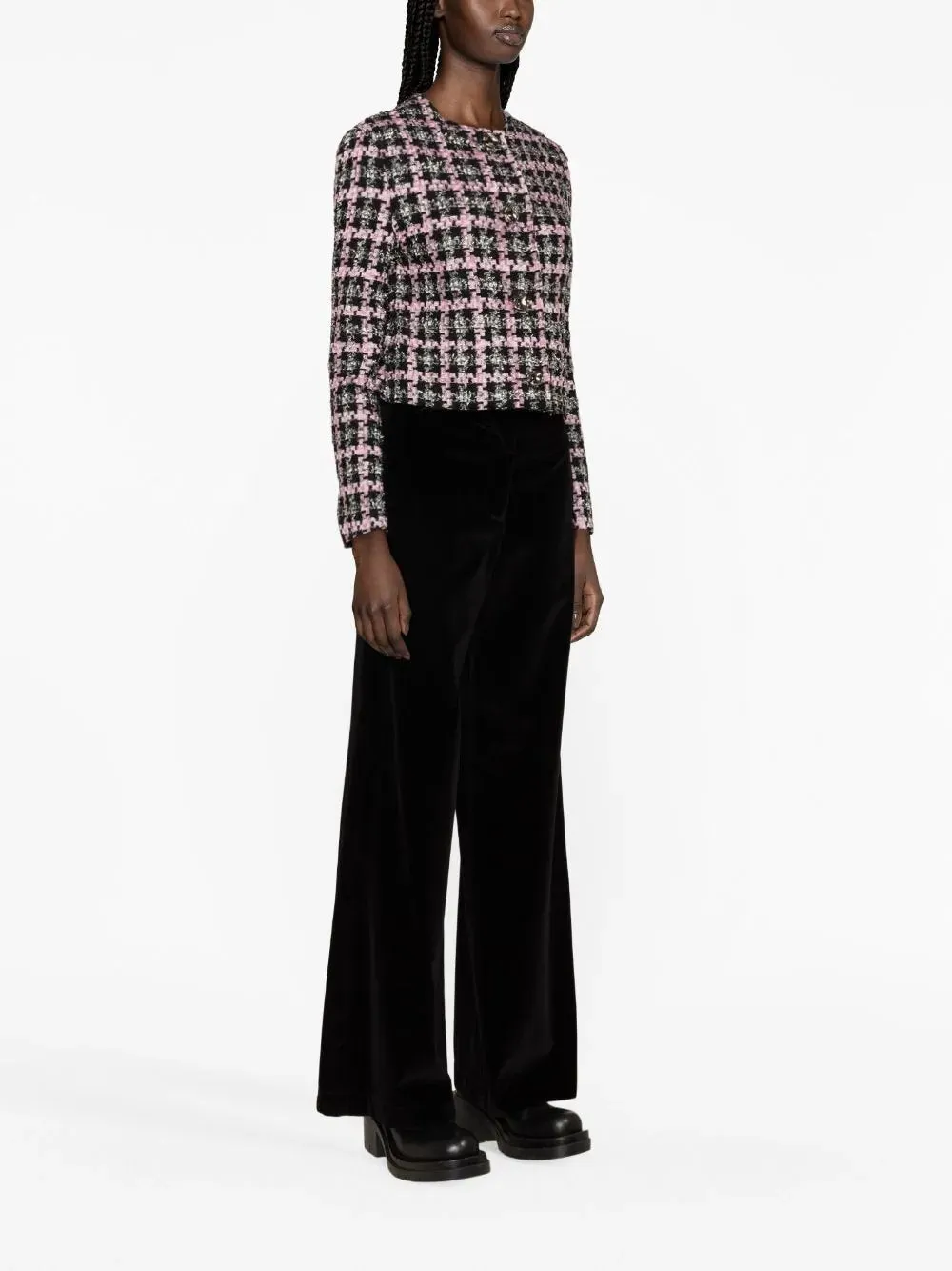 Checkered Button Up Jacket