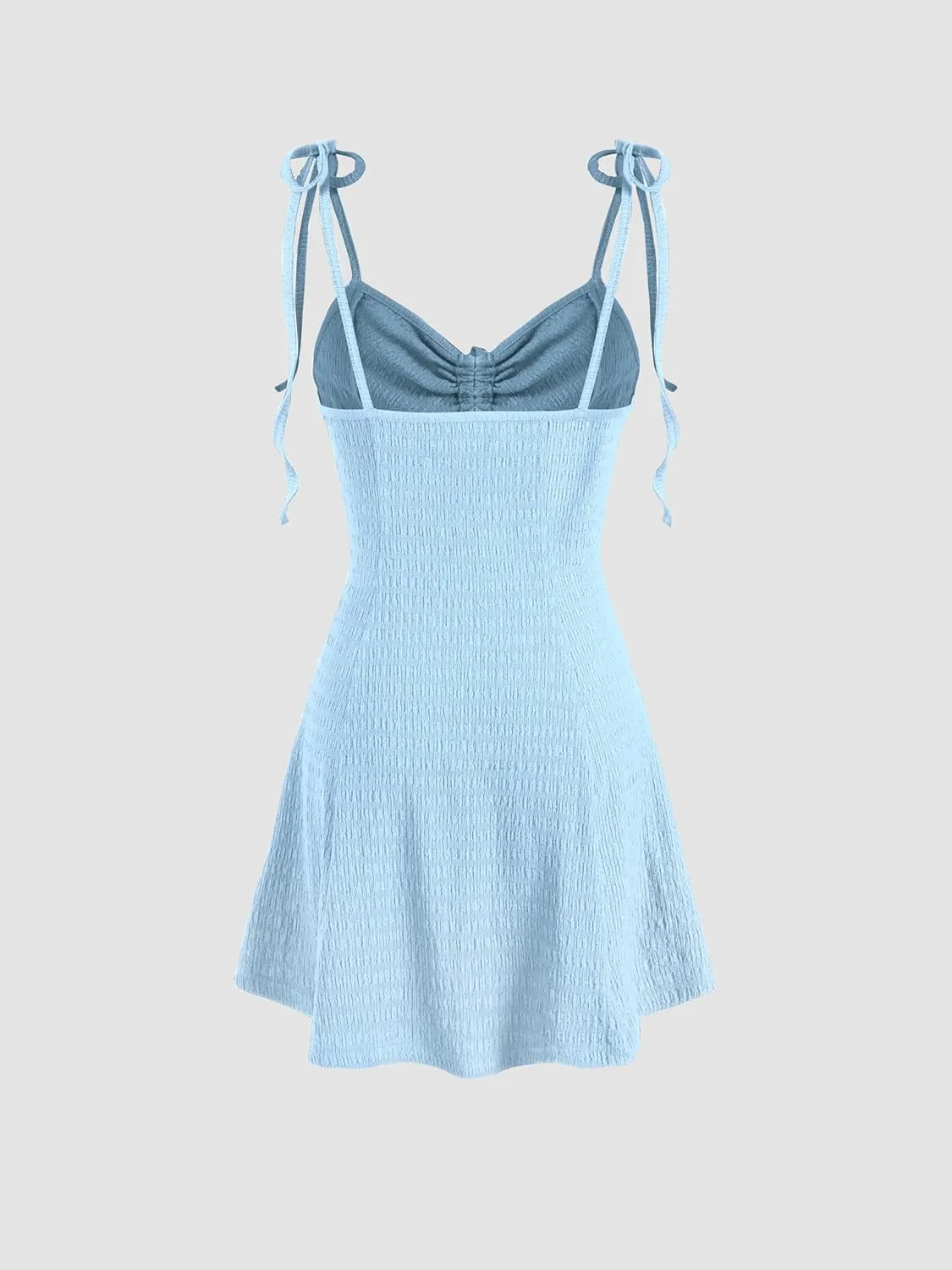 CIDER Women Summer Mini Dresses Cute Short Sundress Casual Tie Strap Sleeveless Dress