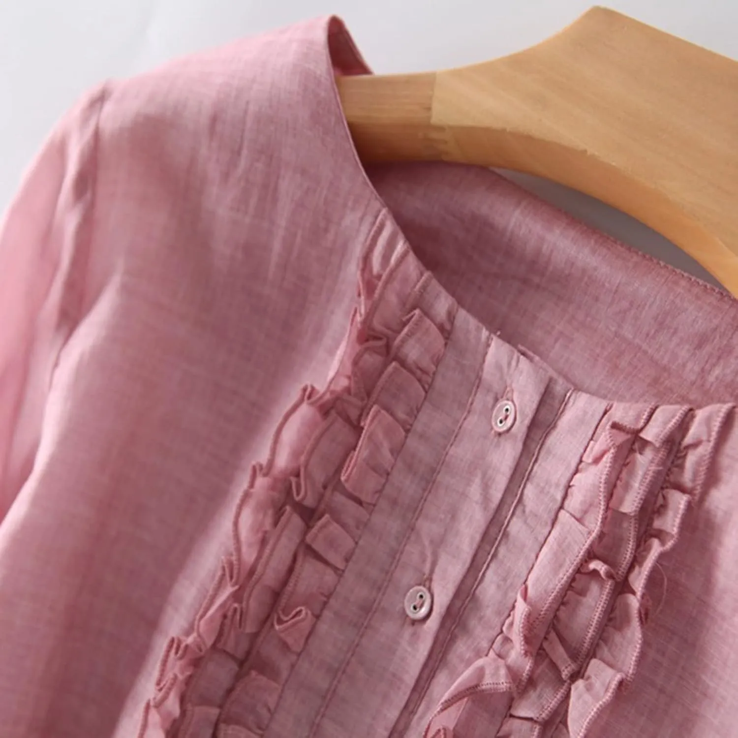 Cotton Linen Dresses for Women 2025 Maxi Button Down A Line Dress Trendy 3/4 Sleeve Swing Flowy Dress Summer Dress