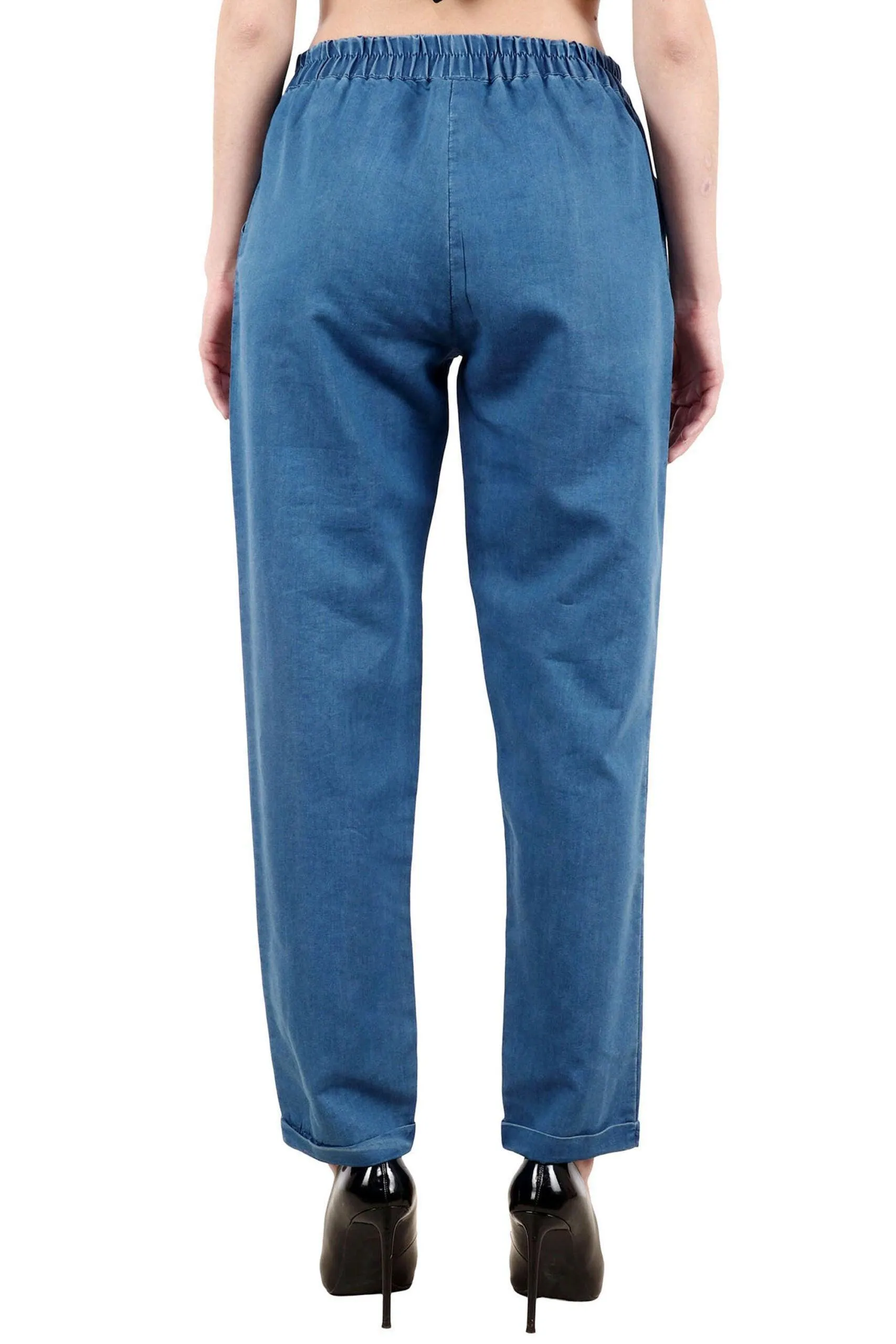 Denim Trouser with Drawstrings