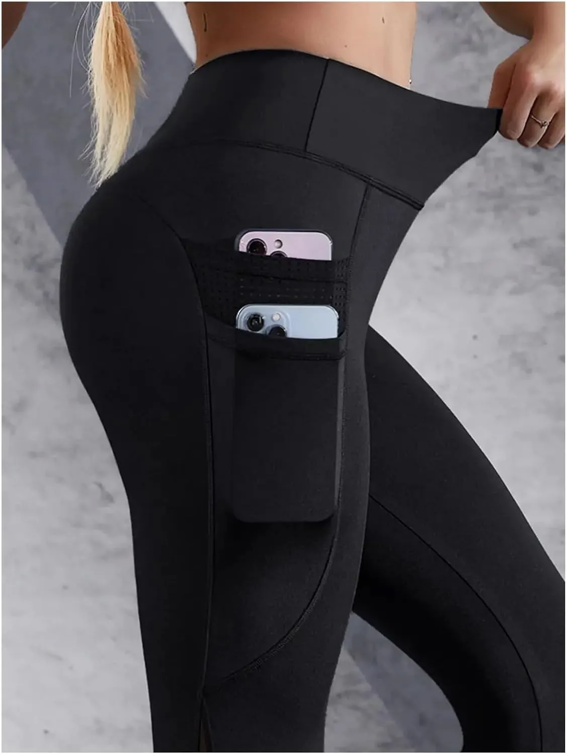 Double Pocket Yoga Pants Women's Patchwork High Waist Elastic Leggings Fitness Jogging Cycling Sportswear Female