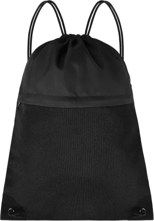 Drawstring Backpack Bag - String Gym Bag for Men & Women, Lightweight Cinch Sports Sackpack for Beach, Travel, Yoga, Swimming