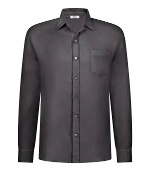 *FINAL SALE* Jioch Linen Shirt in Black Oyster