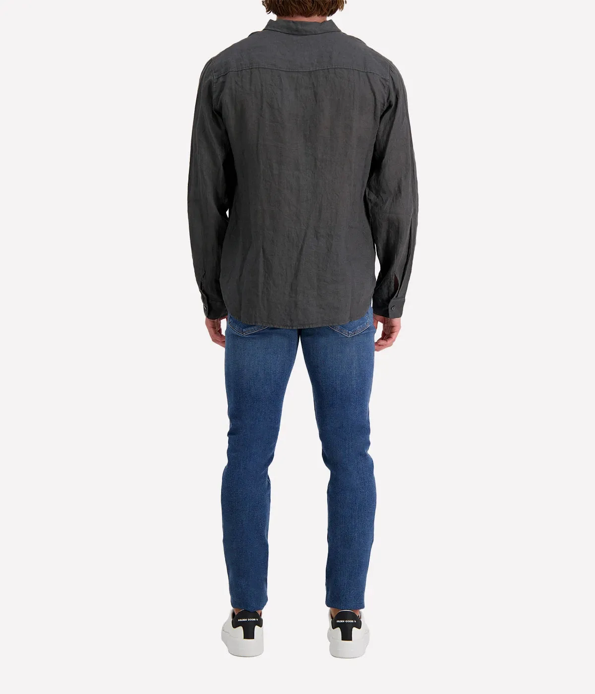 *FINAL SALE* Jioch Linen Shirt in Black Oyster
