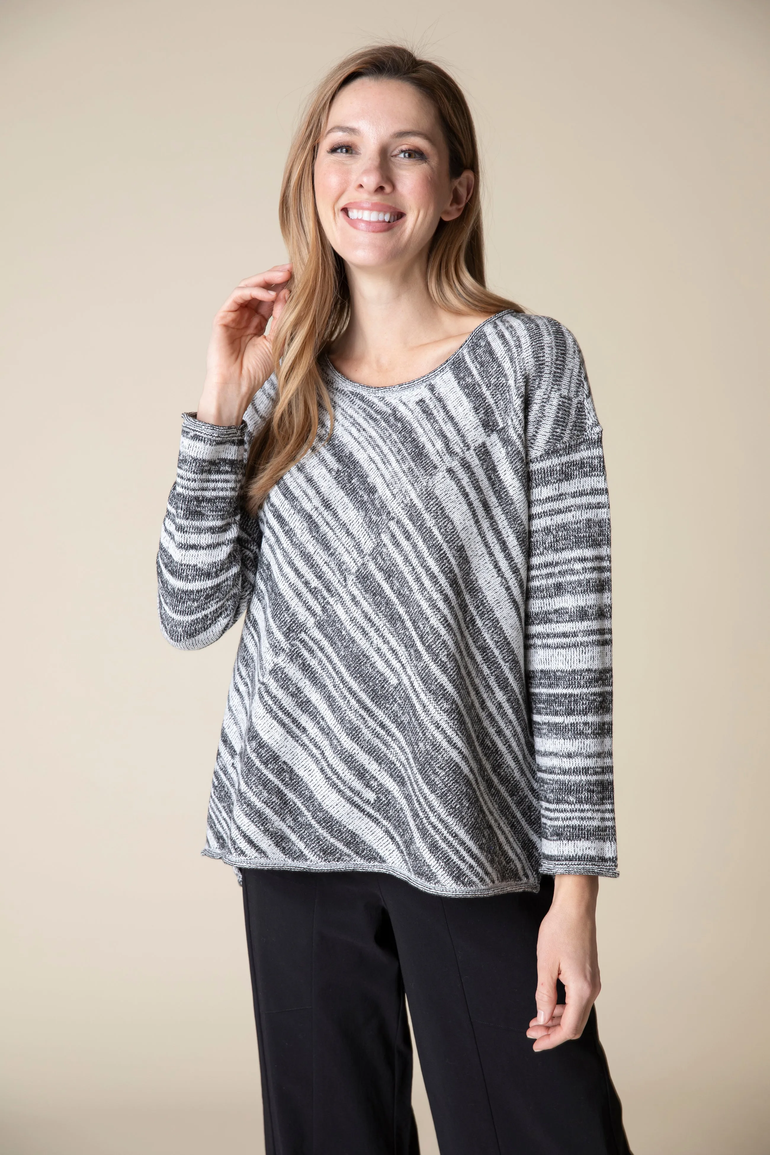 HABITAT - MIXED STRIPE CREW