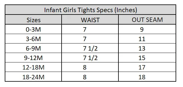Infant Girls Lycra Jersey Printed Tights Candies-BLACK