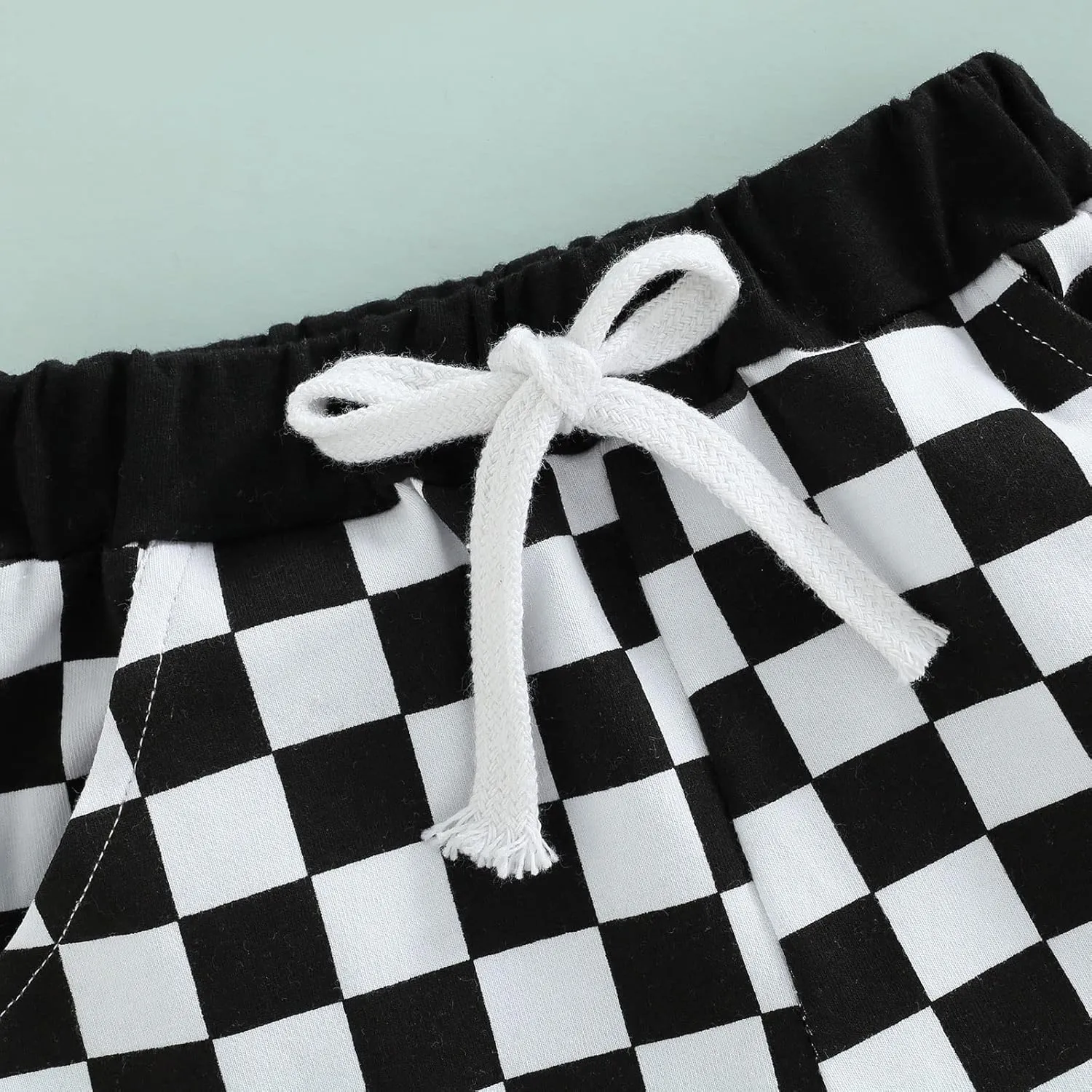 Infant Toddler Baby Boy Casual Checkerboard Plaid Cotton Elastic Waist Jogger Shorts Summer Clothes