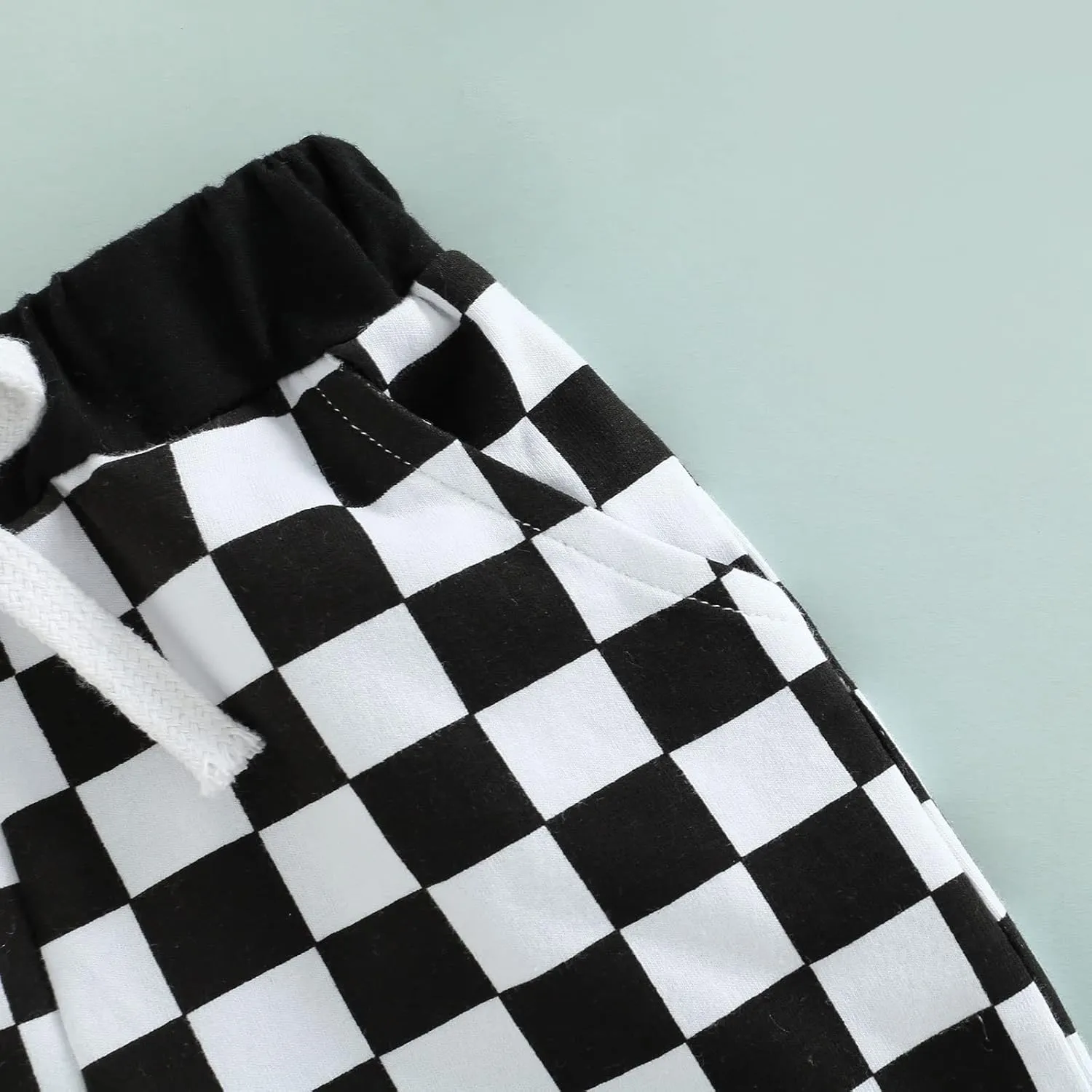 Infant Toddler Baby Boy Casual Checkerboard Plaid Cotton Elastic Waist Jogger Shorts Summer Clothes