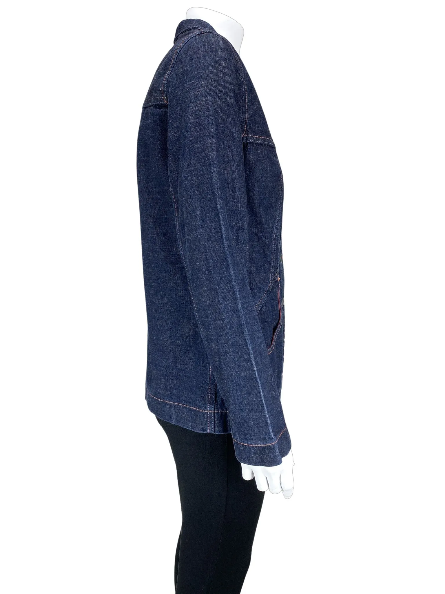 Keednim, Women's Denim Blazer/Jacket, Dark Indigo, Size M