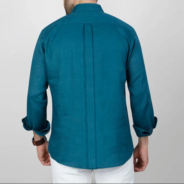 LONG SLEEVE LINEN SHIRT  - GINZARY