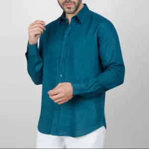 LONG SLEEVE LINEN SHIRT  - GINZARY