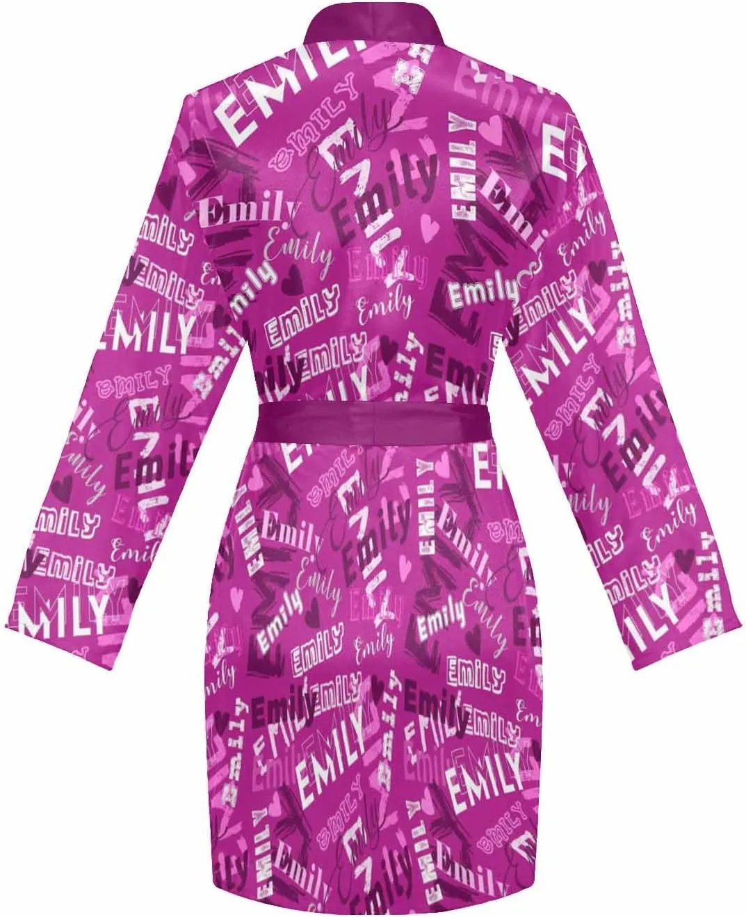 M YESCUSTOM Personalized Name Women's Robe Custom Bathrobe for Women Girlfriend Heart Robe Sleepwear Christmas Wedding