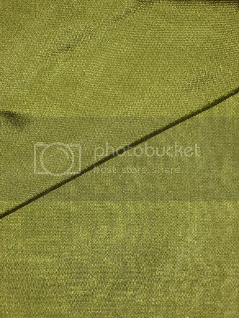 Mary Ann plain silk fabric Pistachio Green Shot silk 44&quot;