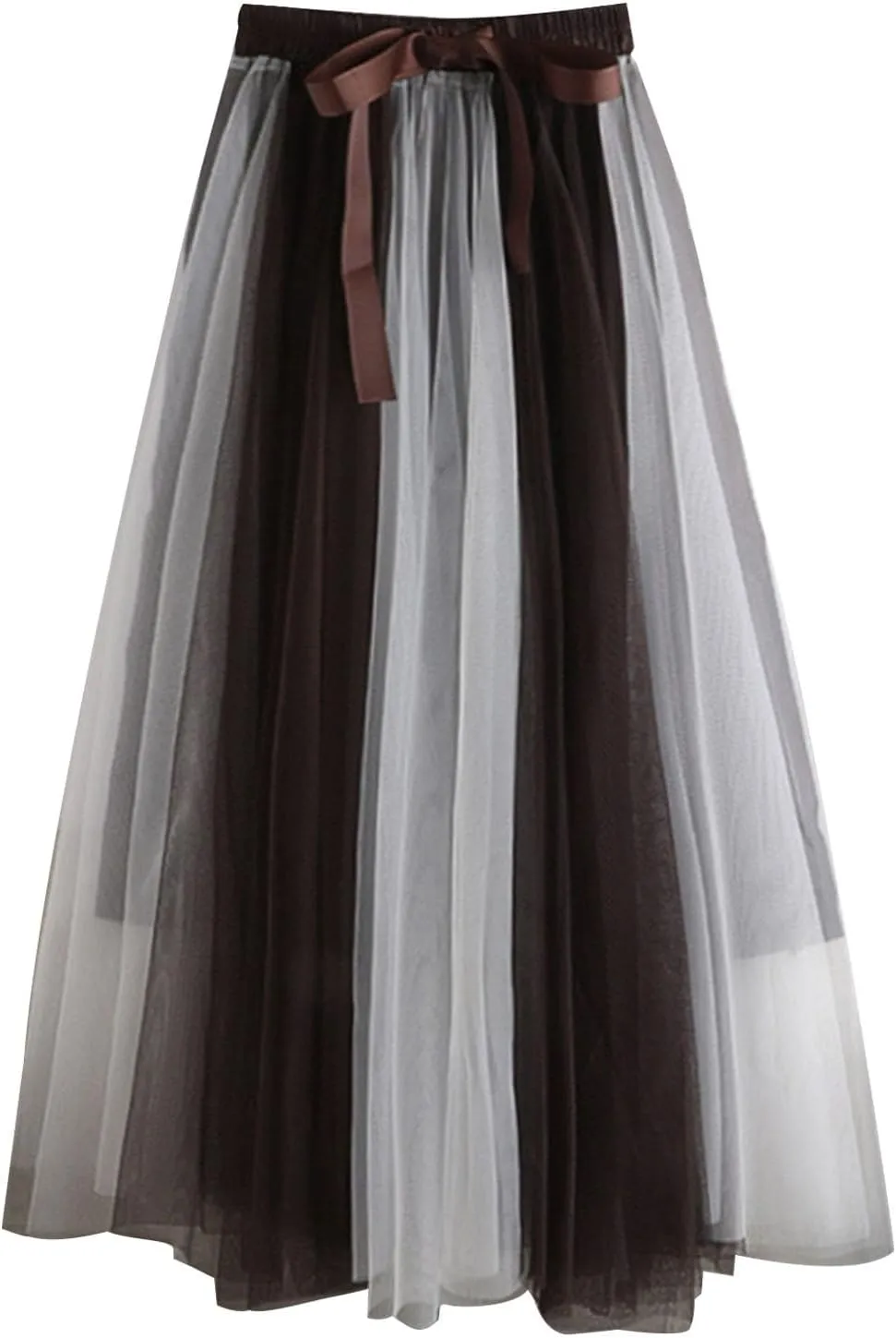 Mesh Tulle Skirts for Women 2025 Fashion Elegant Pleated Flowy Layered Skirt Casual Formal Prom Party Evening Skirts