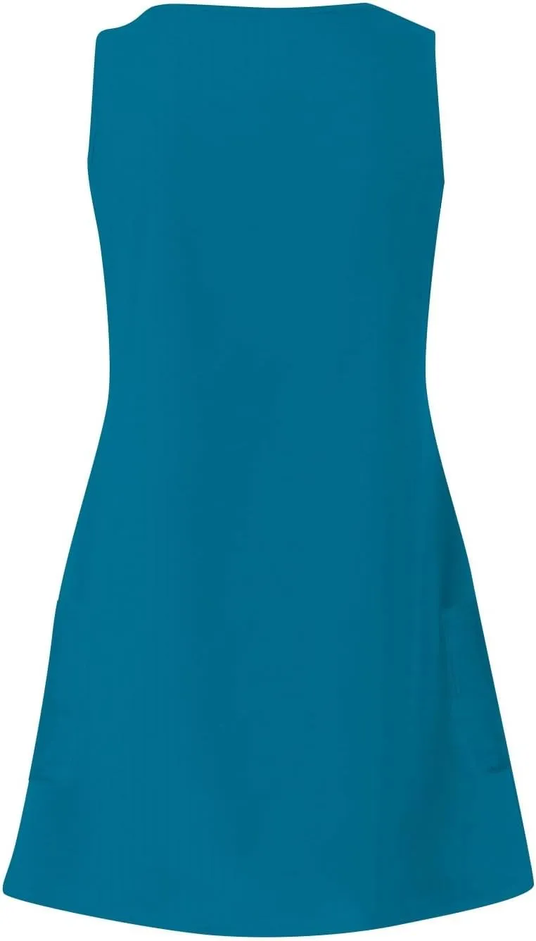 Mini Dresses for Women,2024 Summer Casual Loose V Neck Sleeveless Sundress,Trendy Print A Line Tank Beach Dress