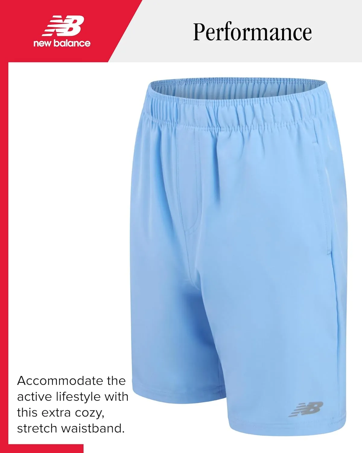 New Balance Boys' Athletic Shorts Set - 2 Piece Performance Short Sleeve Golf Polo Shirt and Active Shorts (Sizes: 8-12)