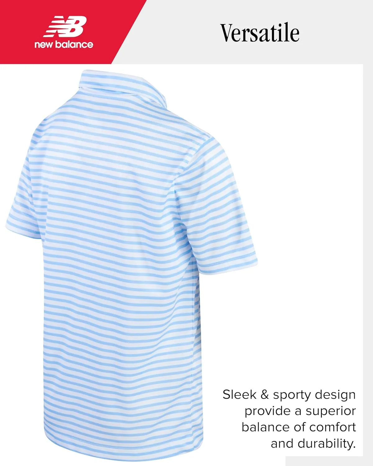 New Balance Boys' Athletic Shorts Set - 2 Piece Performance Short Sleeve Golf Polo Shirt and Active Shorts (Sizes: 8-12)