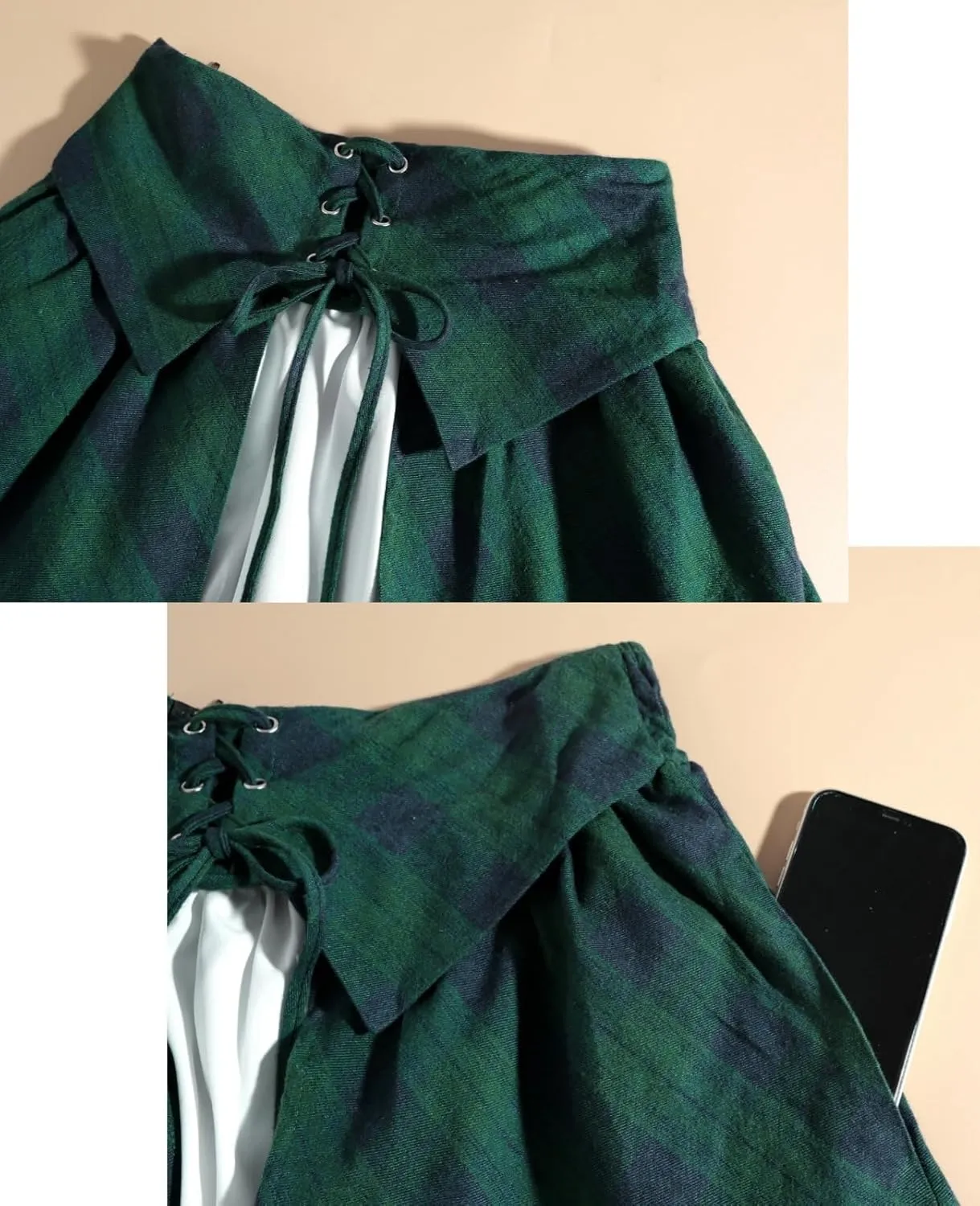 NSPSTT Victorian Skirt for Women Flowy Maxi Skirts High Waisted Ren Faire Skirt Purple