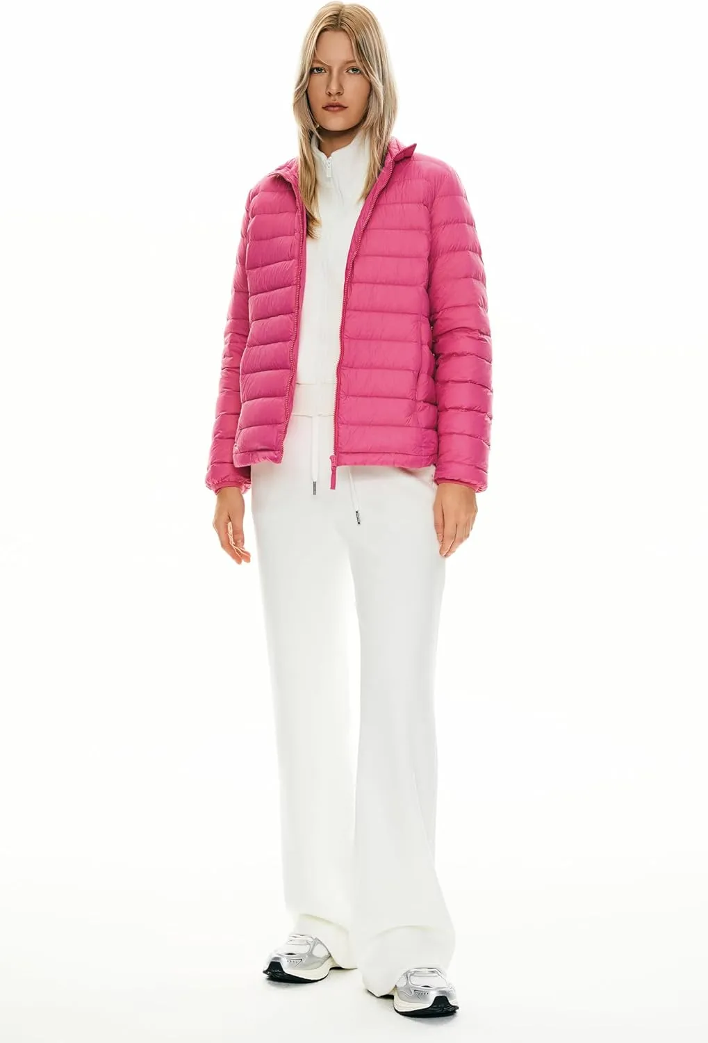 Orolay Women's Lightweight Packable Down Jacket Quilted Puffer Coat with Stand Collar