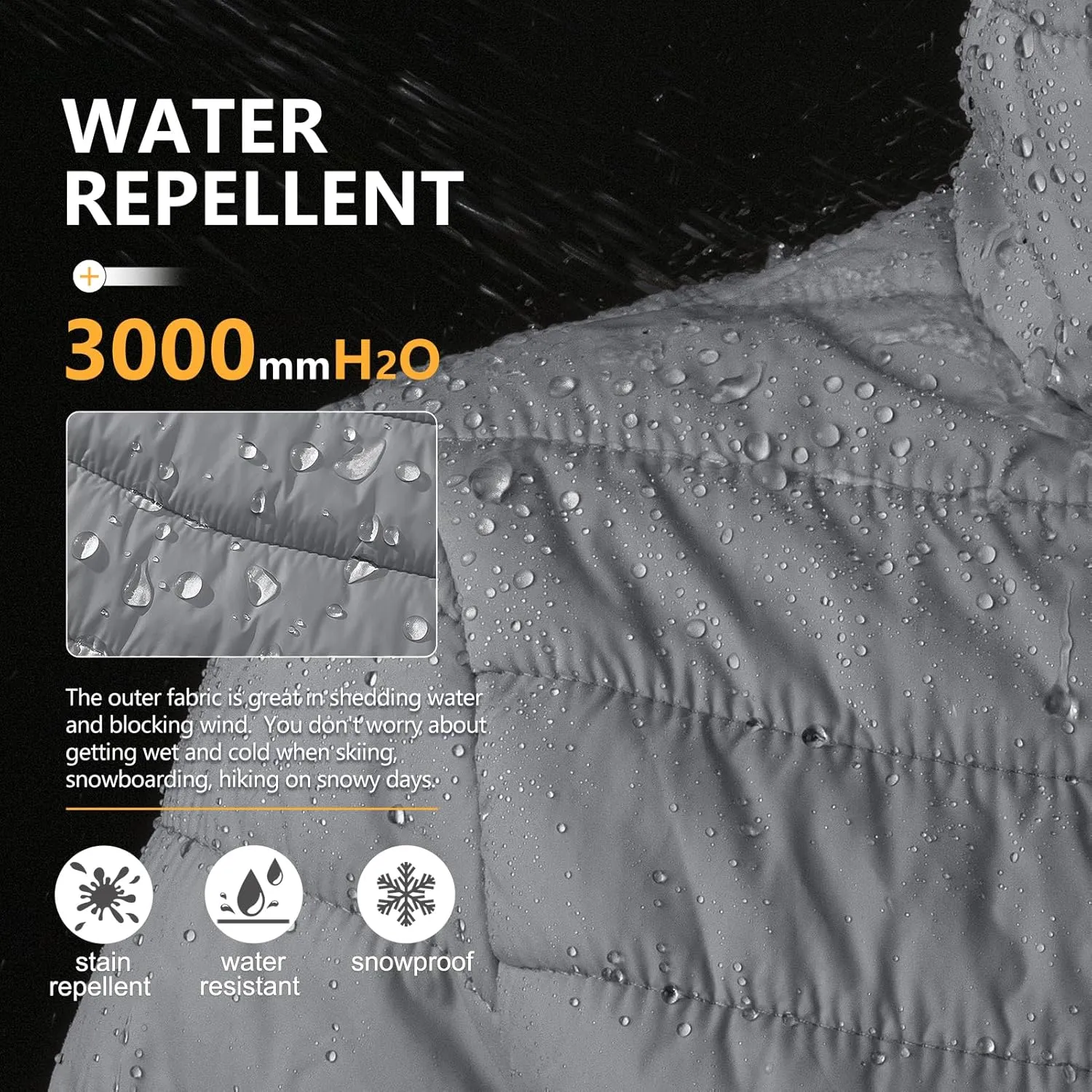 Outdoor Ventures Women's Packable Full-Zip Short Puffer Jacket Insulated Quilted Warm Lightweight Winter Coat