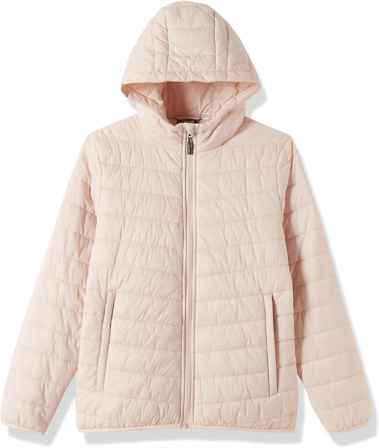 Outdoor Ventures Women's Packable Lightweight Full-Zip Puffer Jacket with Hood Quilted Winter Coat