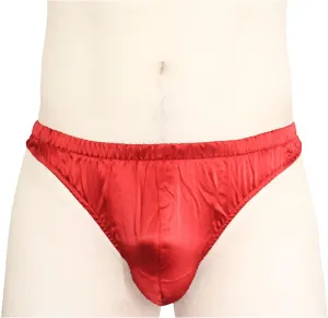 Paradise Silk Sexy 100% Silk Satin Underwear Mens Thong Briefs