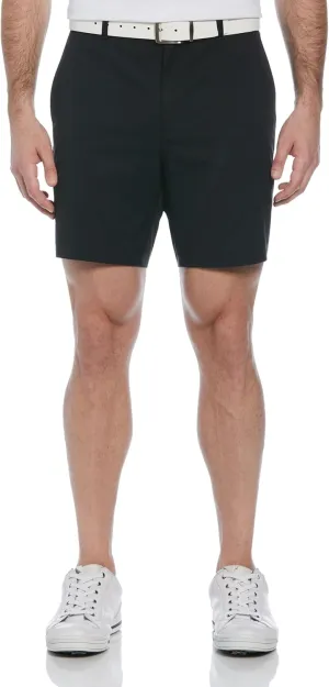 PGA TOUR Men's 7 Flat Front Performance Golf Shorts with Stretch Active Waistband, Moisture-Wicking, Sun Protection