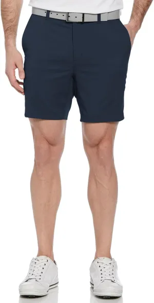 PGA TOUR Men's 7 Flat Front Performance Golf Shorts with Stretch Active Waistband, Moisture-Wicking, Sun Protection
