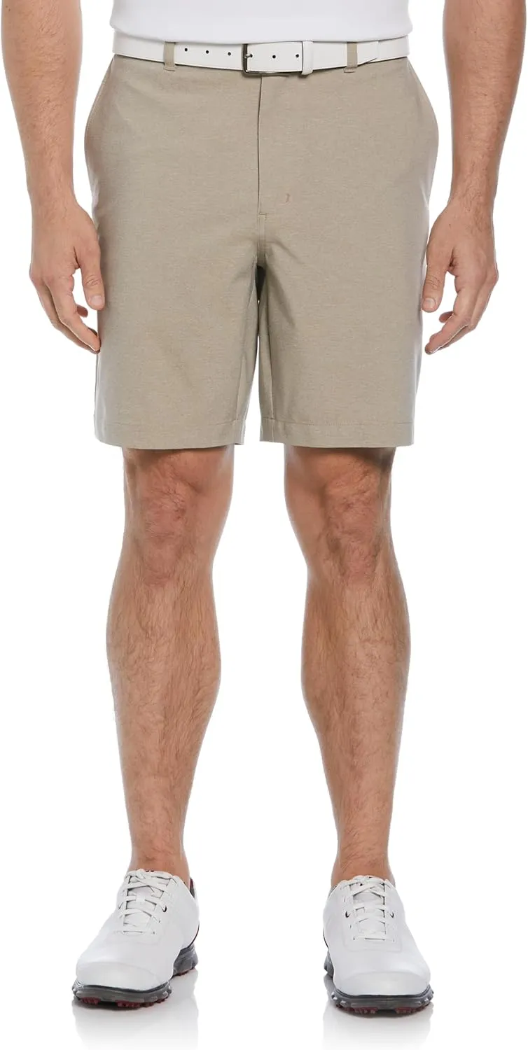 PGA TOUR Men's 8 Heather Performance Stretch Golf Shorts with Active Waistband, Moisture-Wicking, Sun Protection