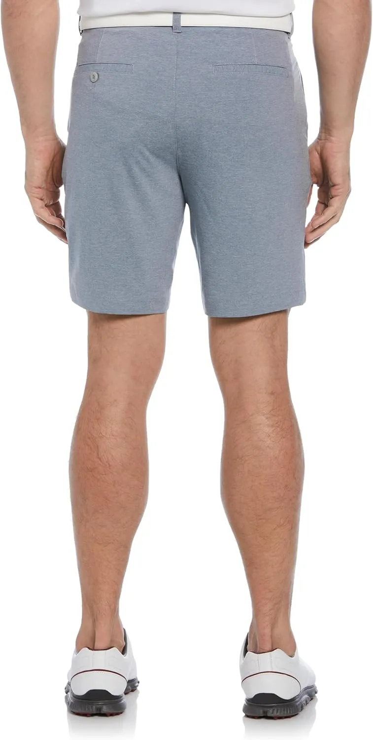 PGA TOUR Men's 8 Heather Performance Stretch Golf Shorts with Active Waistband, Moisture-Wicking, Sun Protection