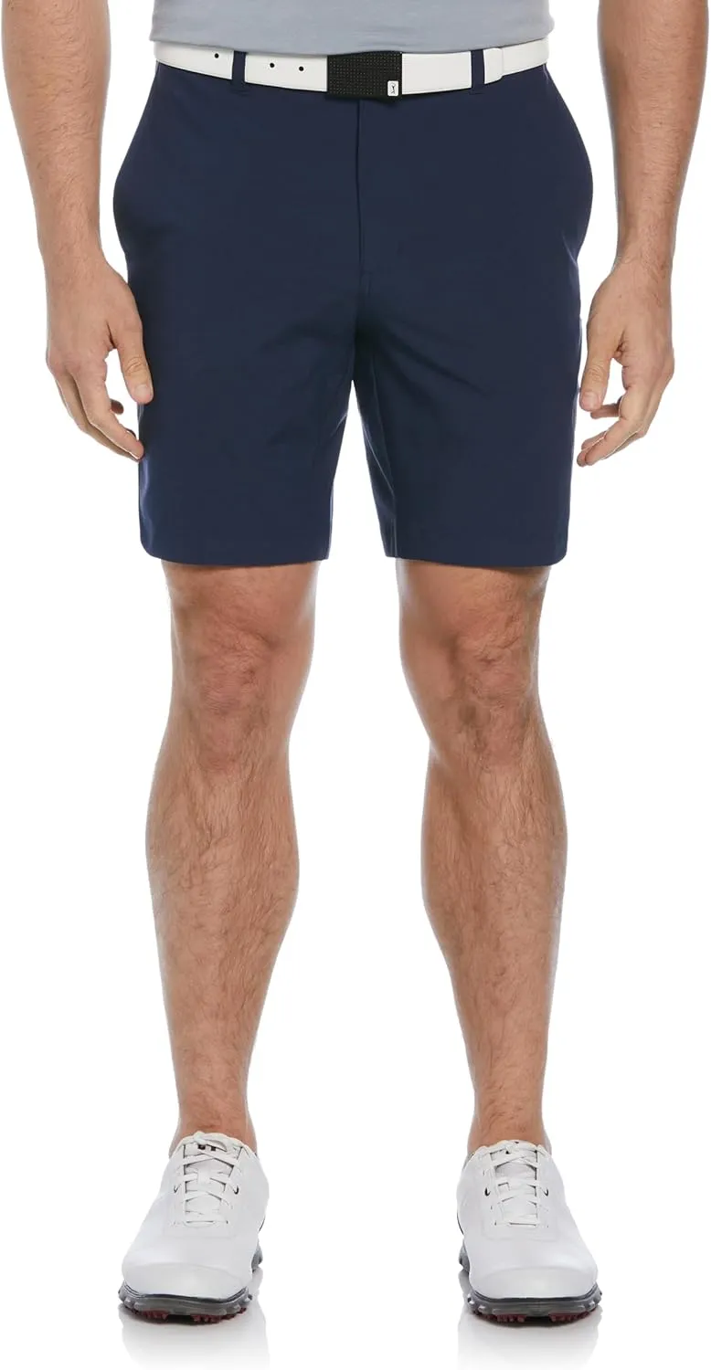 PGA TOUR Men's 8 Heather Performance Stretch Golf Shorts with Active Waistband, Moisture-Wicking, Sun Protection