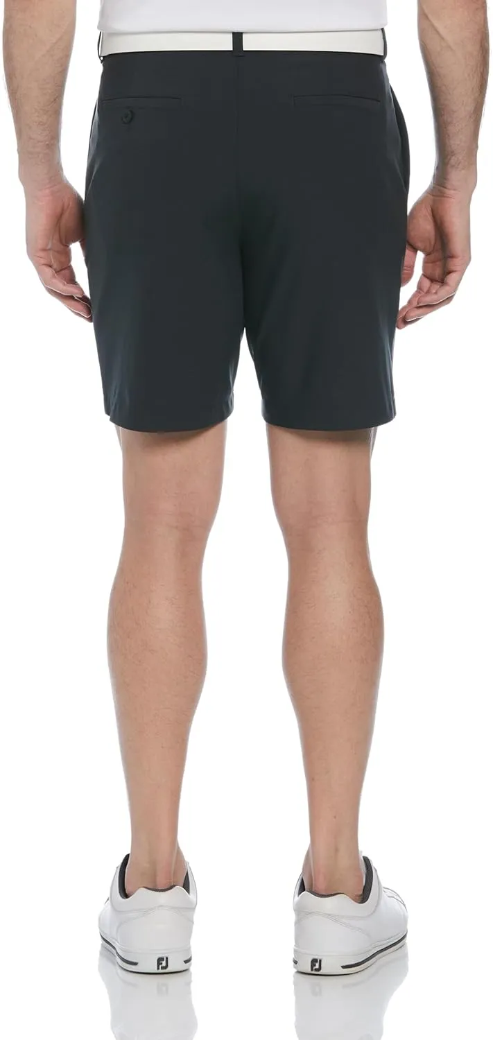 PGA TOUR Men's 8 Heather Performance Stretch Golf Shorts with Active Waistband, Moisture-Wicking, Sun Protection