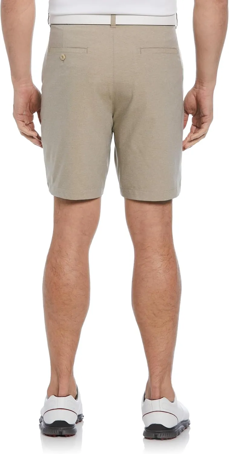 PGA TOUR Men's 8 Heather Performance Stretch Golf Shorts with Active Waistband, Moisture-Wicking, Sun Protection