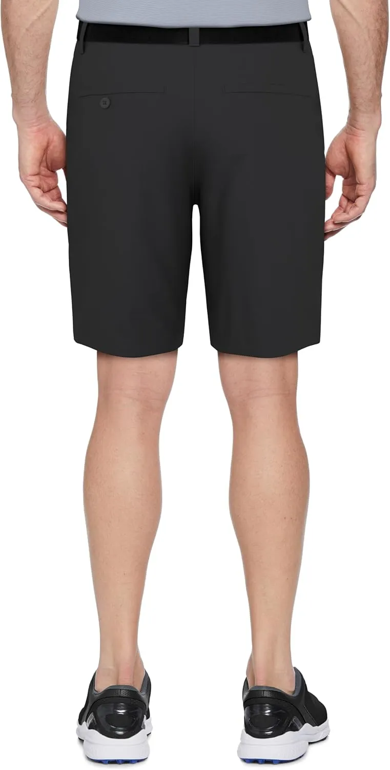 PGA TOUR Men's 9" Flat Front Golf Shorts with Active Waistband (Size 30-44 Big & Tall)