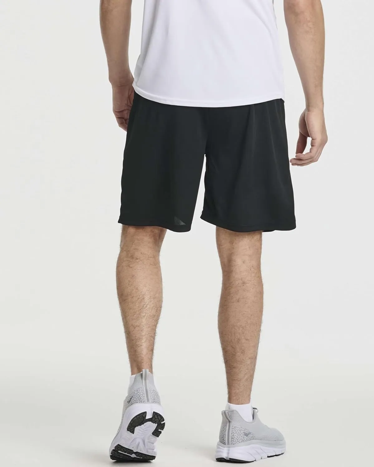 Real Essentials 3 Pack: Men's 2 in 1 Mesh 7" Running Workout Gym Shorts with Compression Liner (Available in Big & Tall)