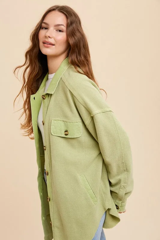 Sophie Pear Thermal Shacket