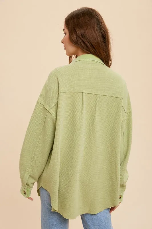 Sophie Pear Thermal Shacket