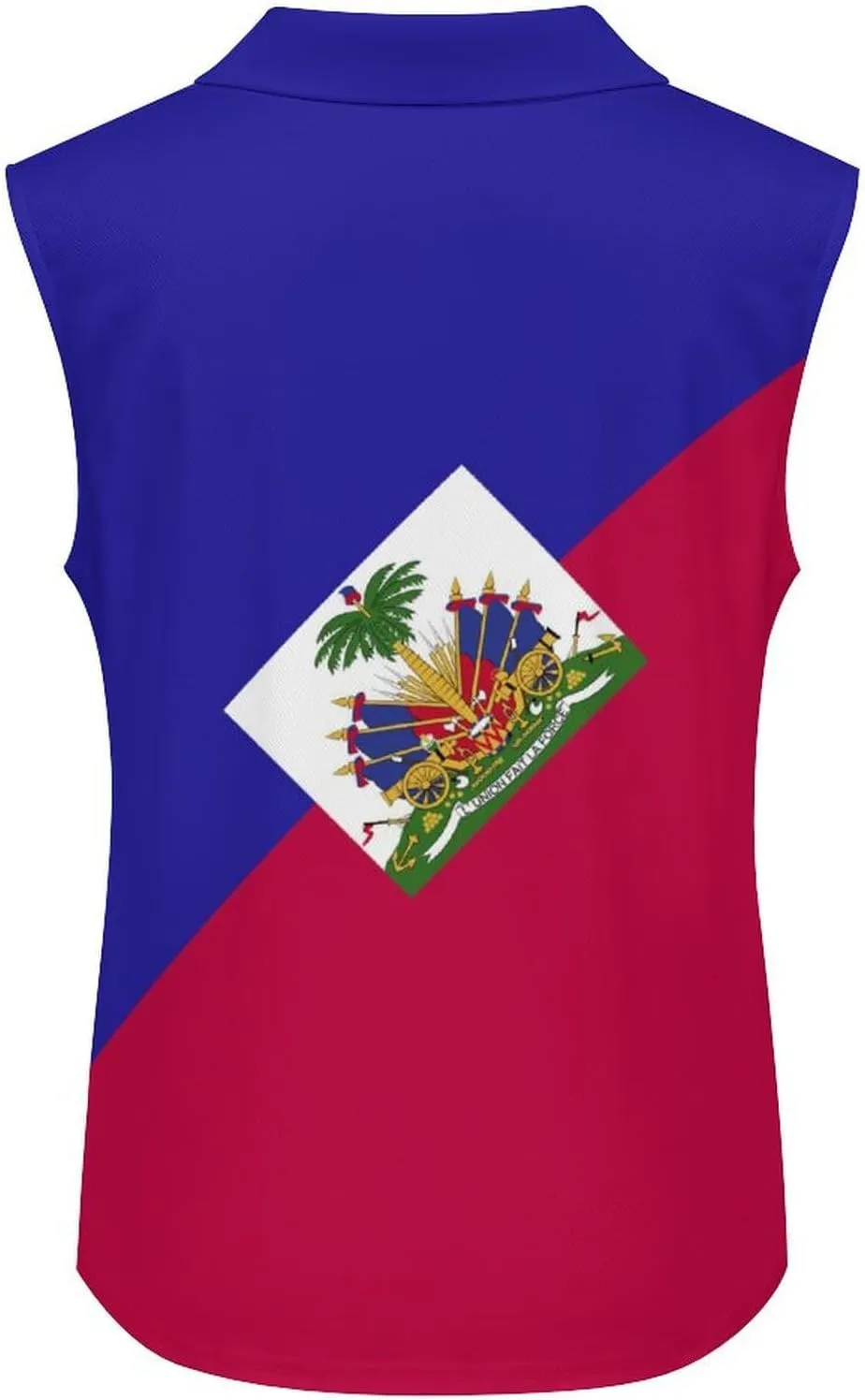 TAIZIYEAH Women's V Neck Sleeveless Top El Salvador Flag Loose PO-LO Tank Top Shirts Casual Pullover