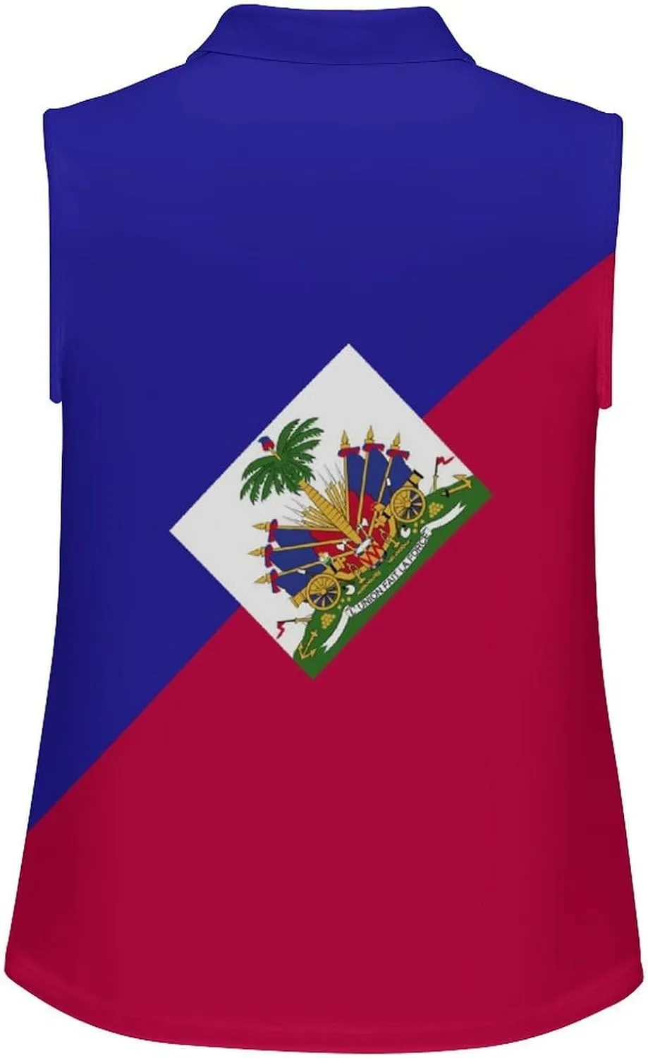 TAIZIYEAH Women's V Neck Sleeveless Top El Salvador Flag Loose PO-LO Tank Top Shirts Casual Pullover