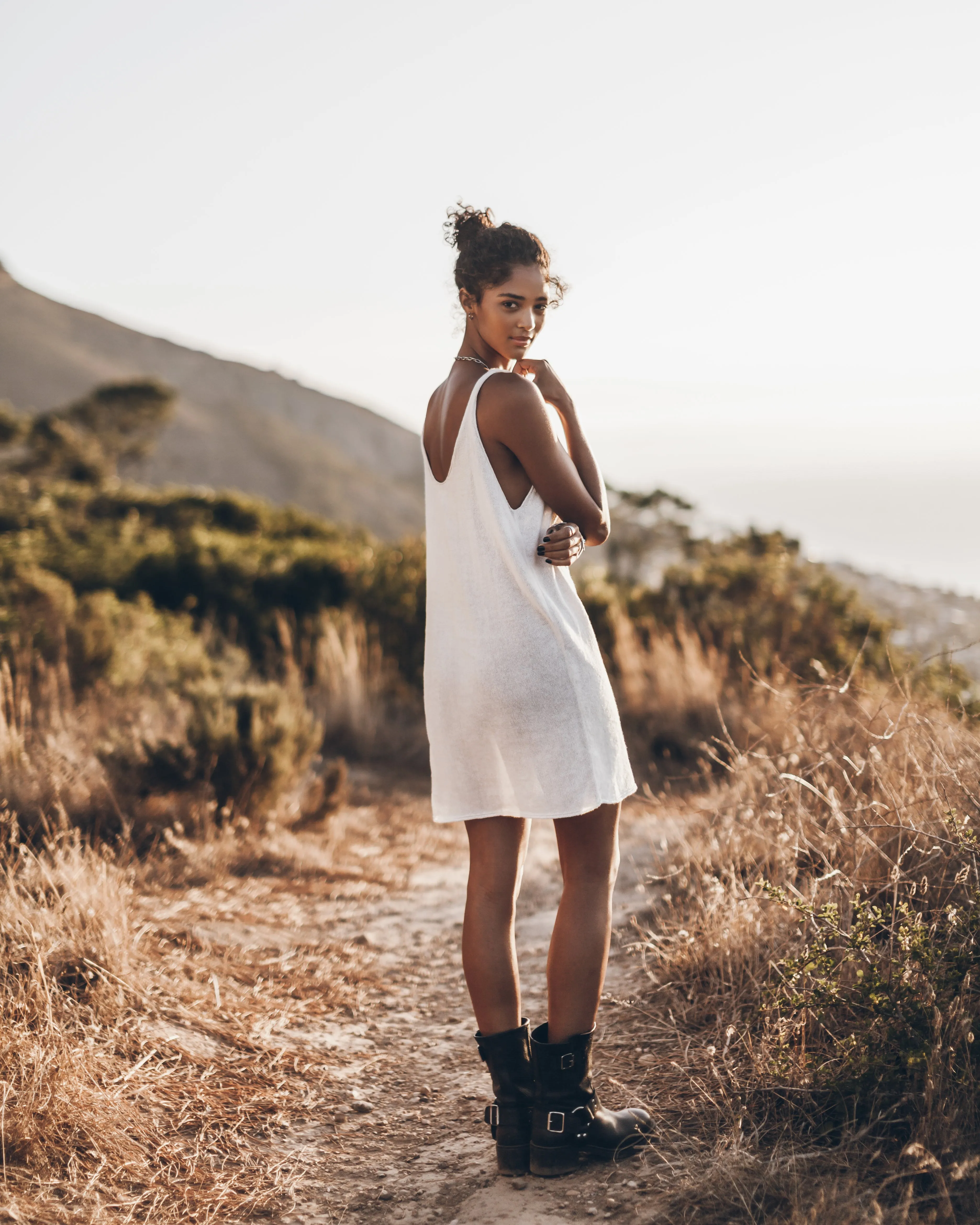 The Ecru Thin Knit Dress