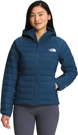 The North Face Belleview Stretch Down Hoodie Shady Blue LG