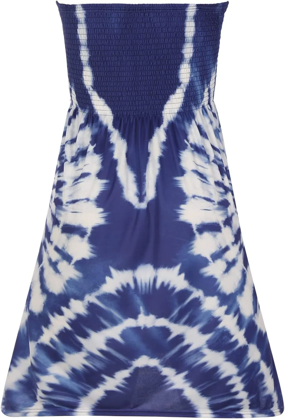 Tube Top Dress Women 2024 Sexy Boho Floral Print Sleeveless Short Sundress Elastic Waist Strapless Beach Mini Dress