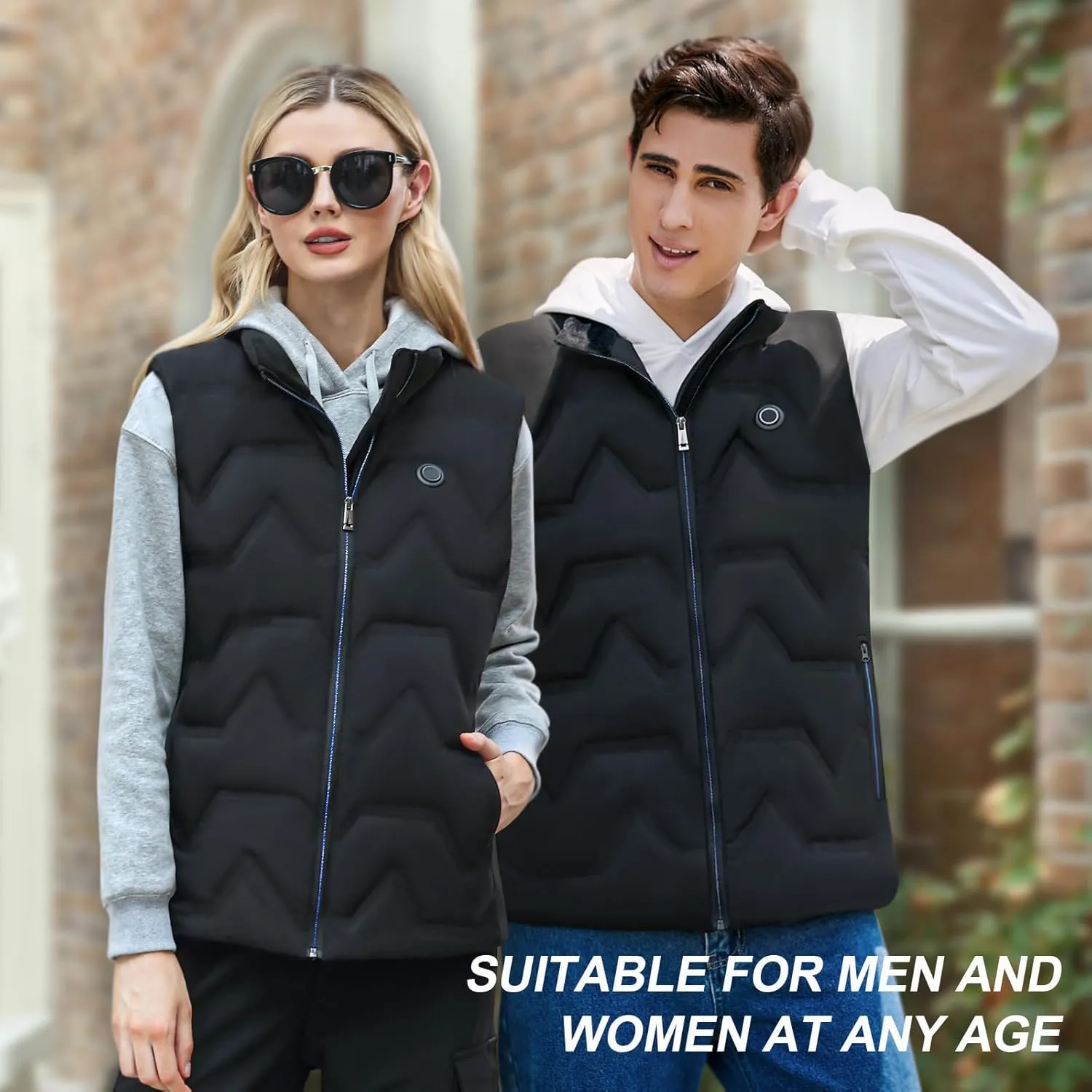 Vofuoti Heated Vest Women with Battery Pack Included, Lightweight USB Rechargeable Electric Heating Vest
