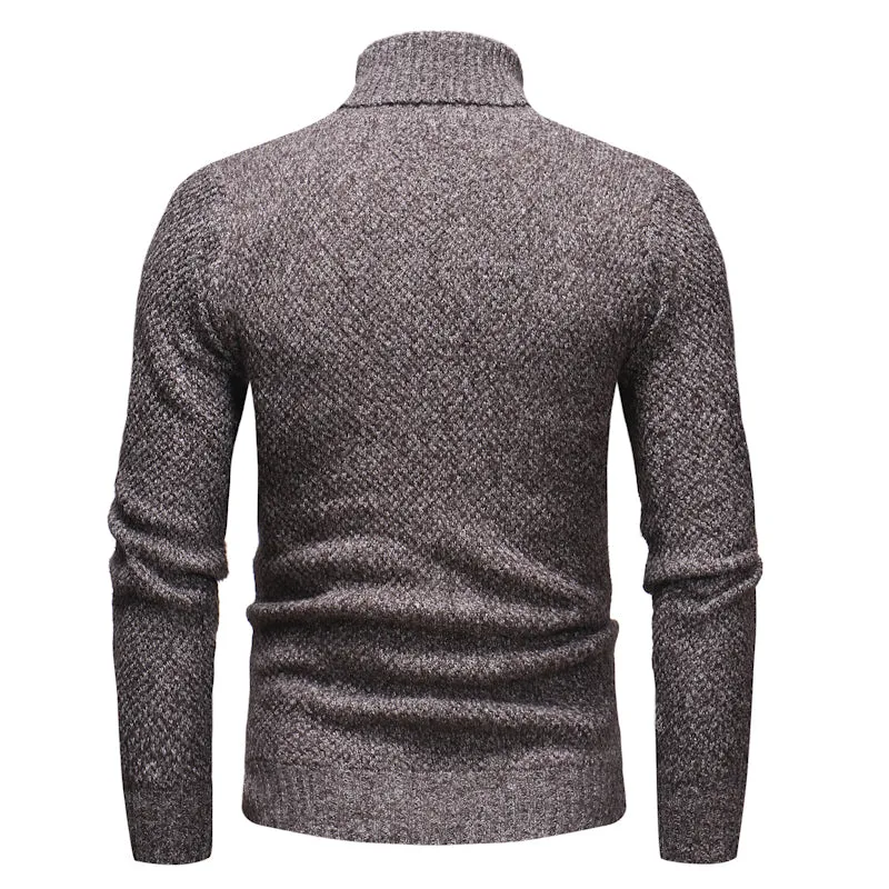 West Louis Knitt Hedging Turtleneck Sweater